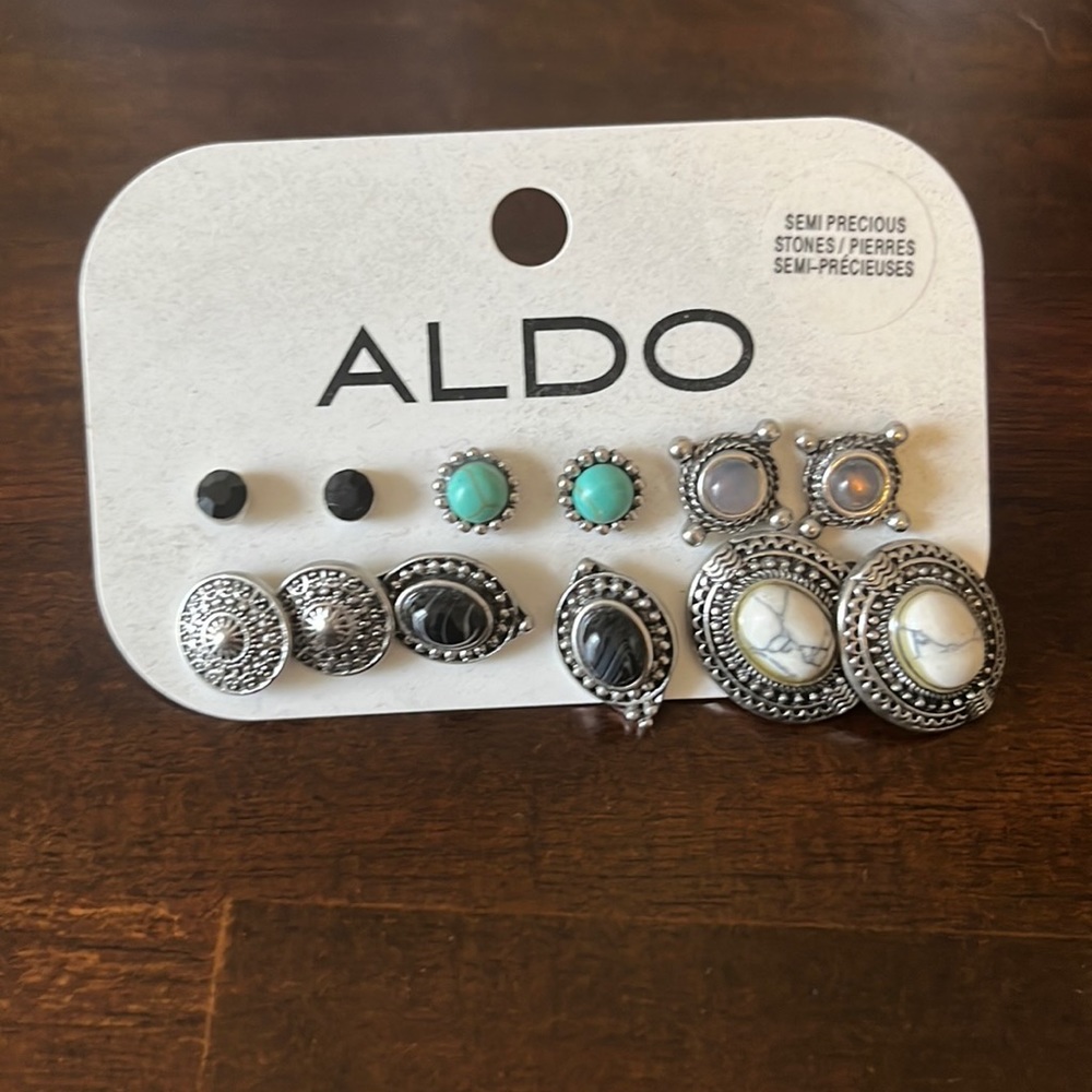 Aldo Earrings set of 6 silver